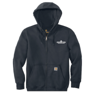 Carhartt Rain Defender Paxton Heavyweight Hooded Zip-Front Sweatshirt (New Navy)